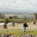 woman in landscape