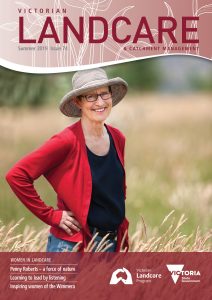 Penny Roberts on cover of Landcare magazine